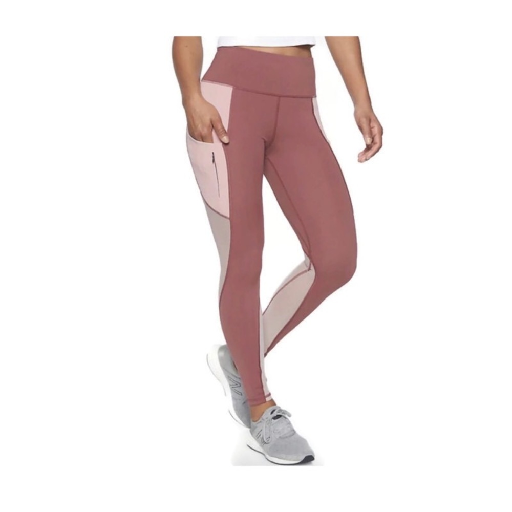 🦄 Athleta crop mauve and pink tight - Picture 3 of 6